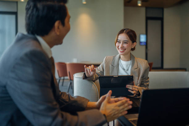 Law firm partners in a boardroom meeting